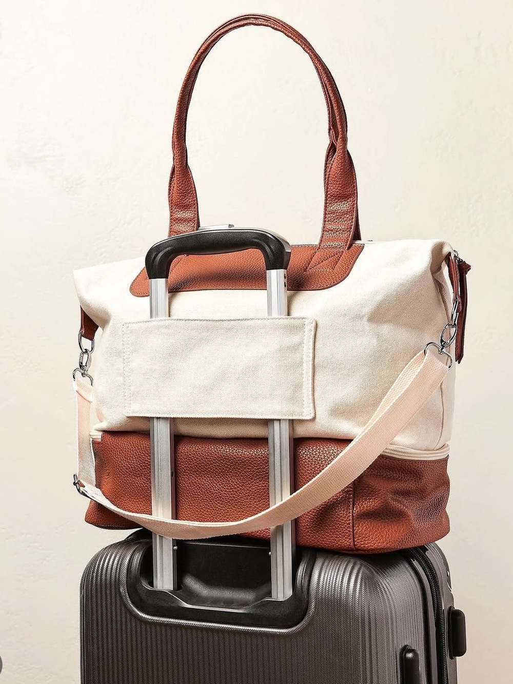 GRAF LANTZ Canvas Travel Weekender Tote NEW $158 - Picture 3 of 12